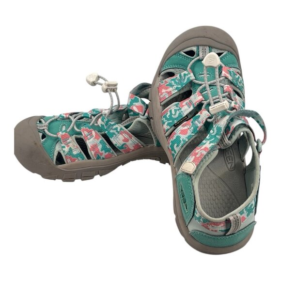 Keen Other - KEEN Teal Camo Waterproof Hiking Sandals Kid’s US 5